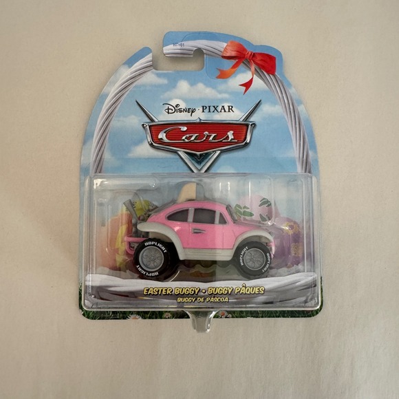 Disney Pixar Other - Disney Pixar Cars Easter Buggy Pink Diecast Toy Car Mattel HTY61 New NIP
